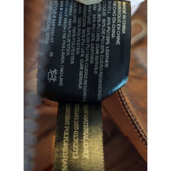 Stone Mountain Crossbody Brown Purse Removable Strap 5 Zip Slip Pockets - Picture 5 of 15